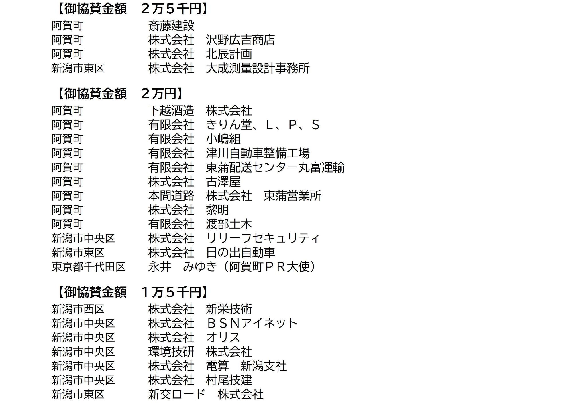 協賛金2