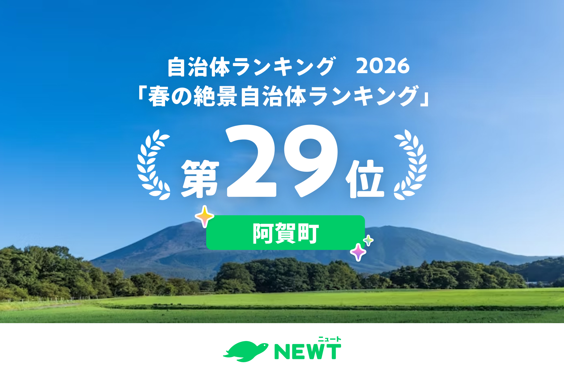 春の絶景自治体ランキング29位