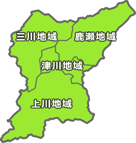 阿賀町の地図